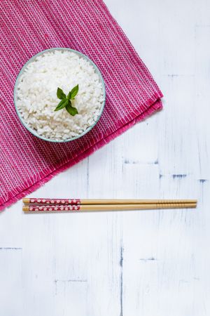 Japanese food and chopsticks
