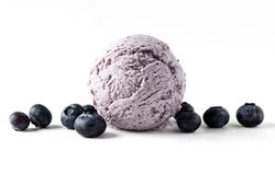Blueberry ice cream