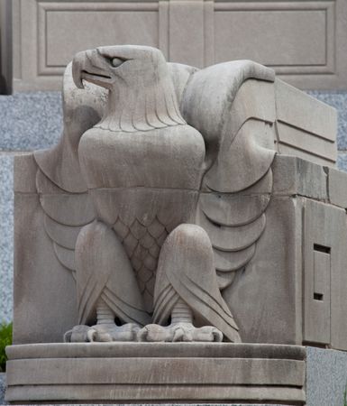 Eagle outside the Soldiers Memorial Military Museum, St. Louis, Missouri