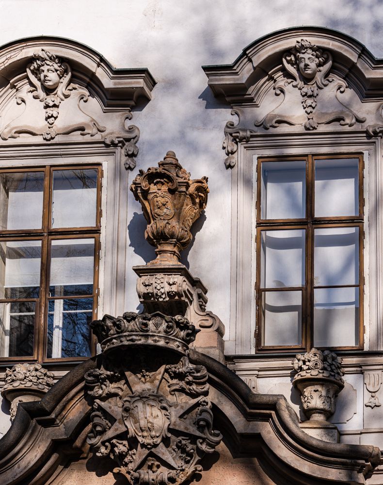 Decooration of the building in Old Prague