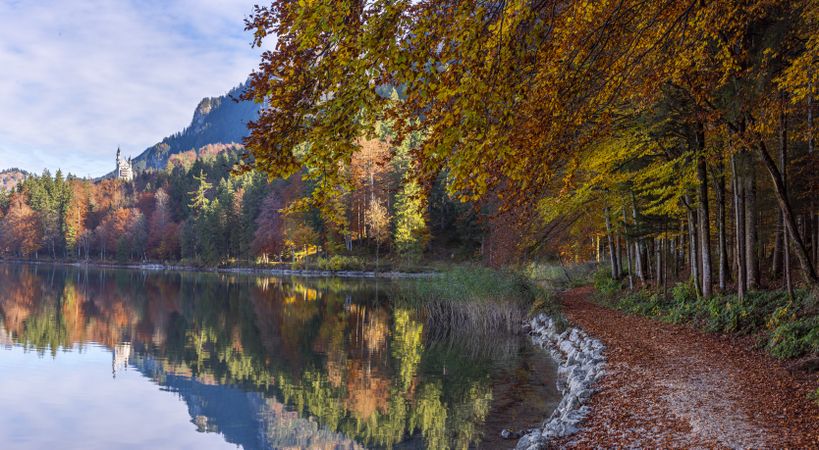 Autumn landscape in Bavarian alps