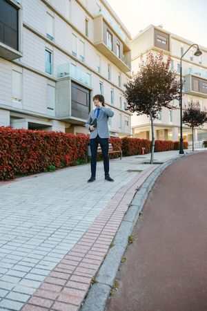 Businessman talking on the mobile