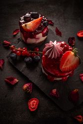 Round classic mini cheesecake