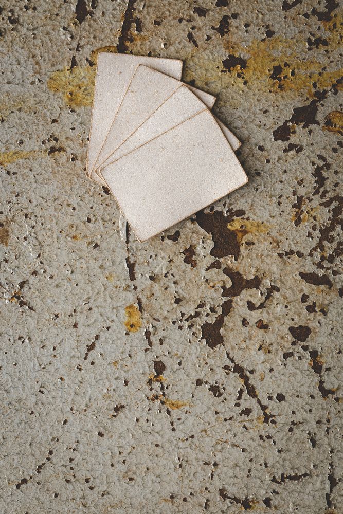 Natural leather labels for price or advertising