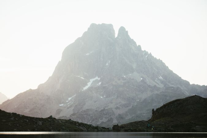 Picturesque view of lake in mountain area