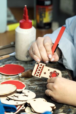 Woodworking workshop eco-friendly Christmas toys