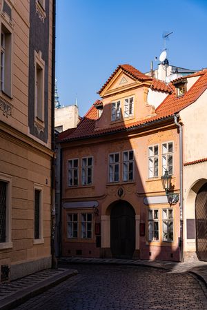 Narrow street of Old Prague
