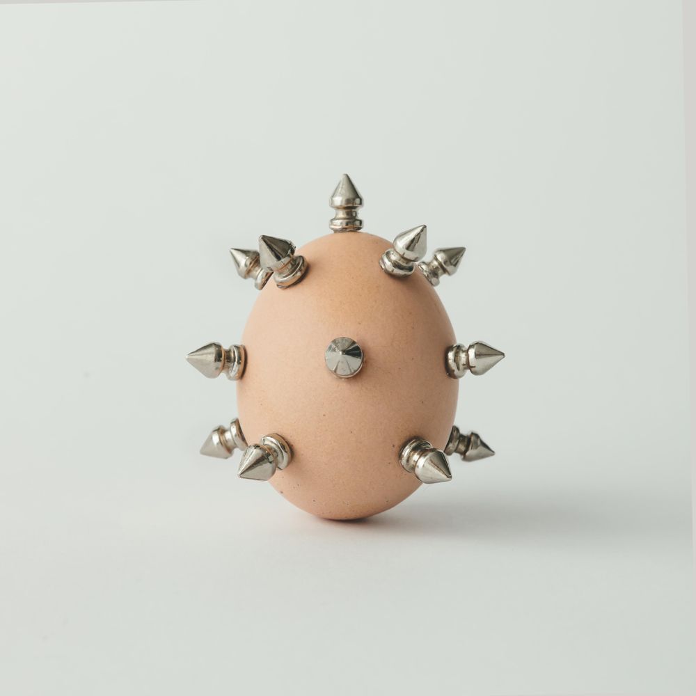Egg with spikes