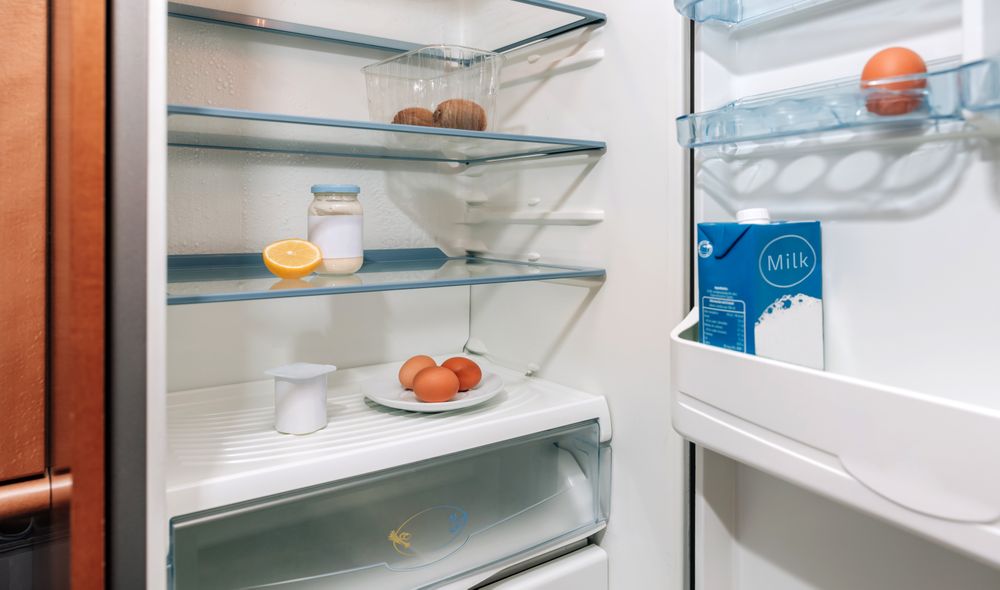 Fridge almost empty due a crisis