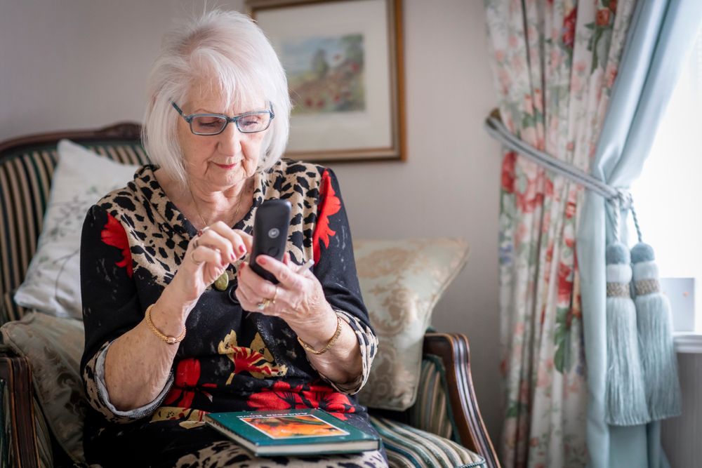 Woman with phone