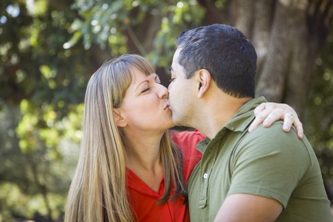Couple Enjoying A Day At The Park