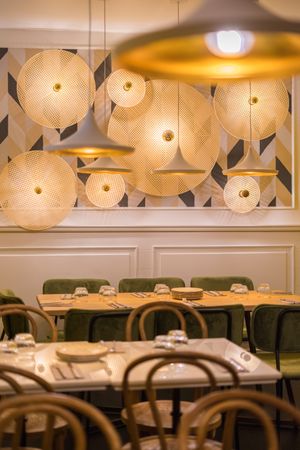 Stylish illumination lamps fixed to wall
