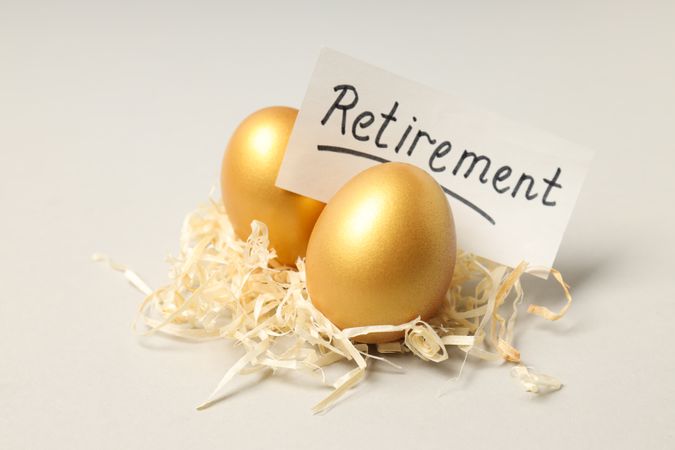 Golden eggs, pension savings, investments and retirement