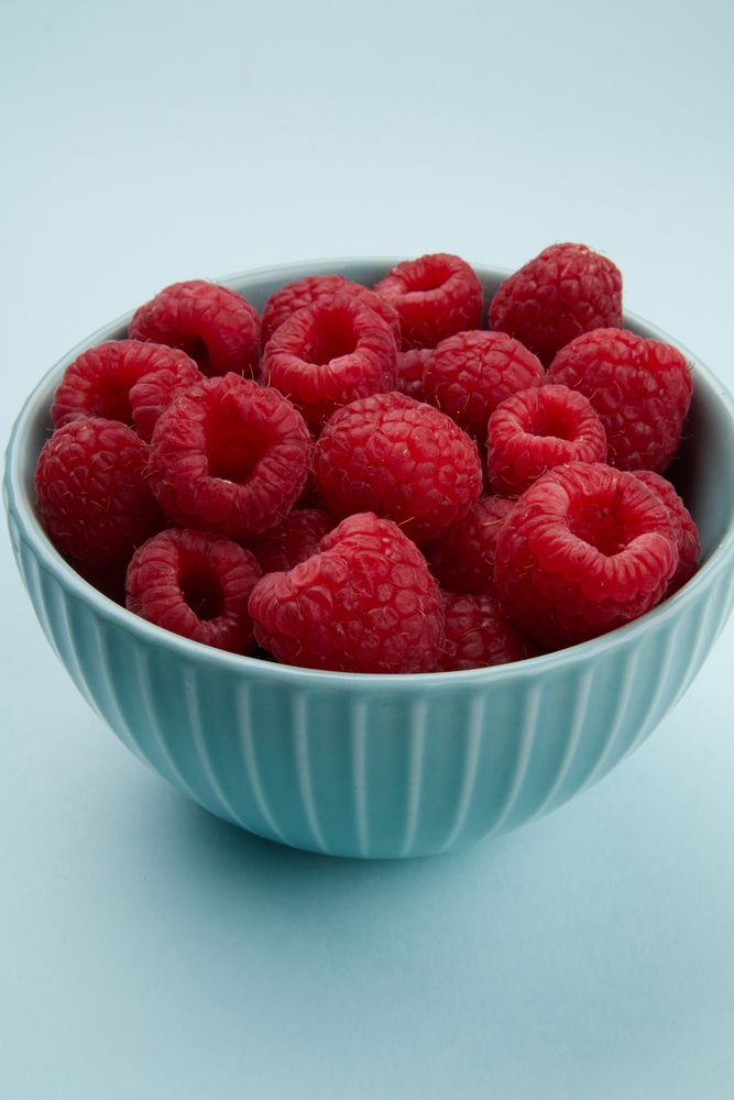 Macro Shot Of Juicy Raspberry