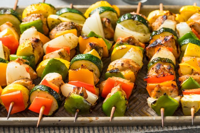 Healthy Homemade Chicken Skewer Kebabs