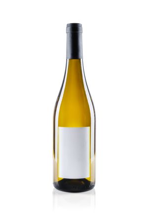 Bottle of wine on table