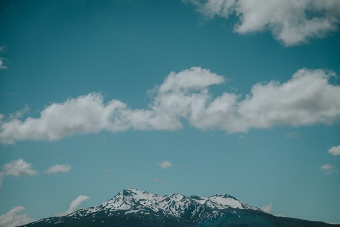 Mountains and sky in New Zealand