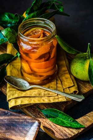 Tangerine jam and fresh citrus