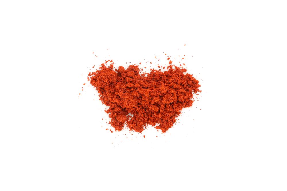 Top view of of dark red spices