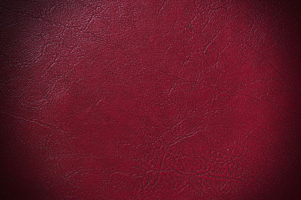 Close up red leather texture