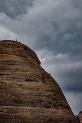 Climbers climbing the mountain of Montserrat,