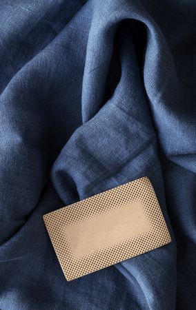 Natural leather labels for price or advertising