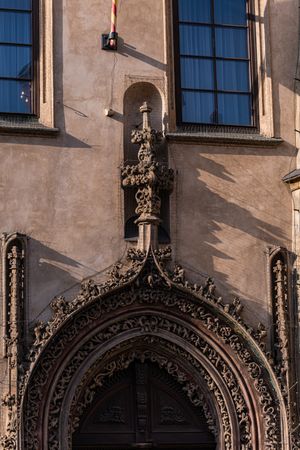 Decooration of the building in Old Prague
