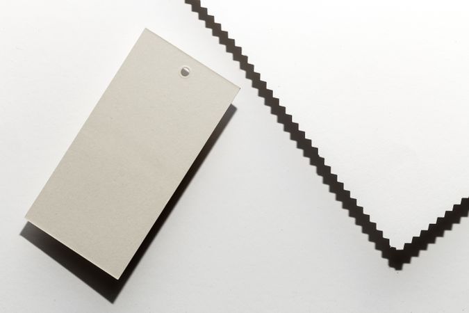 Cardboard labels for price or advertising