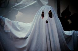 Portrait of a sheet ghost