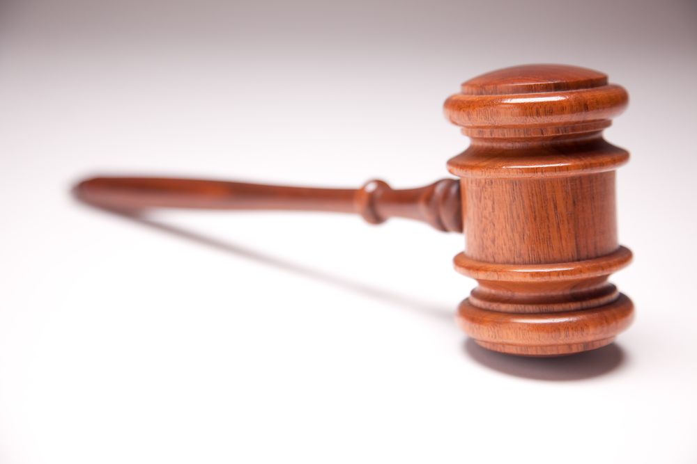 Gavel on Gradated Background