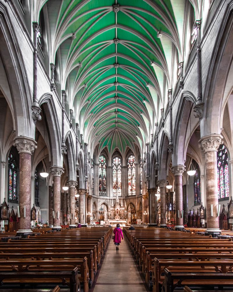 Woman walking in John's Lane Church
