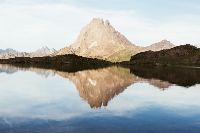 Picturesque view of lake in mountain area