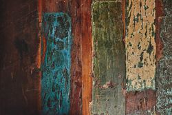 Painted wooden floor