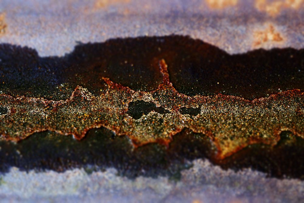 Old painted corroded metal texture