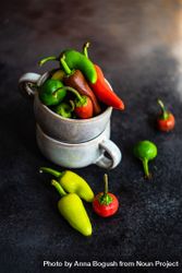 Paprika peppers in a mug bYqWlj