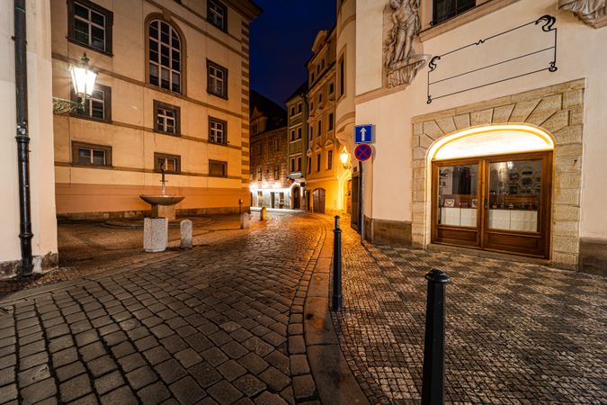 Narrow street of Old Prague
