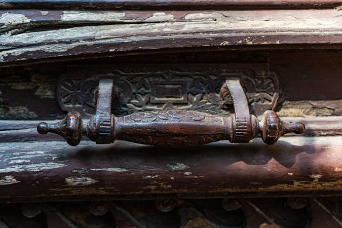 Old door in Tbilisi's downtown