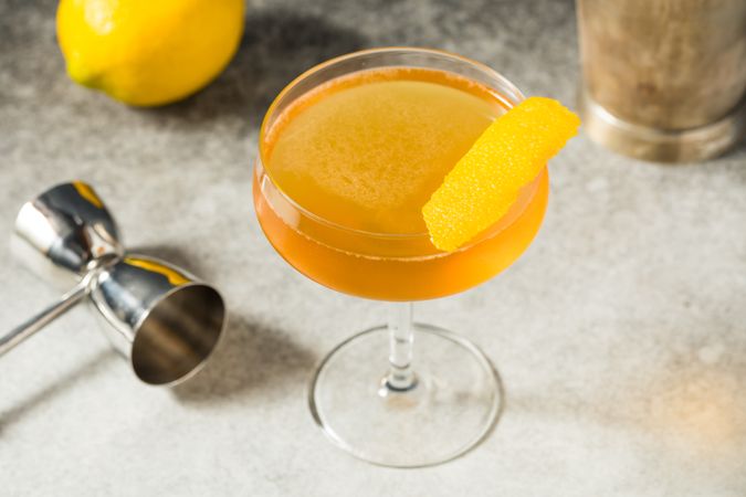 Boozy Cold Lemon Leap Year Cocktail
