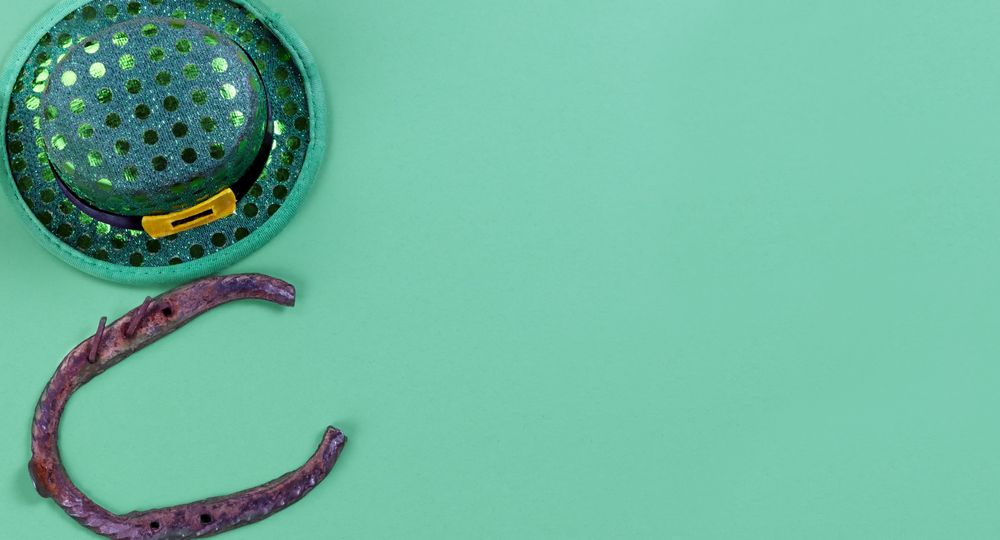 Lucky horseshoe and hat for St Paddy’s day