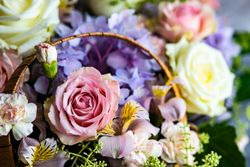Fresh summer floral arrangement