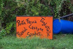Sign for pasta restaurant