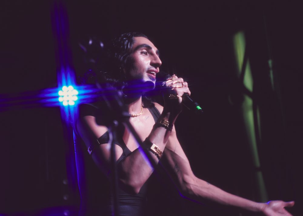 London, England, United Kingdom - Nov 9, 2022: Singer Leo Kalyan on stage in London