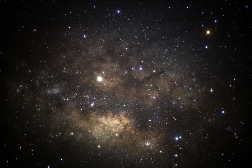 Milky way galaxy with stars and space dust in the universe