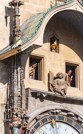Decooration of the building in Old Prague