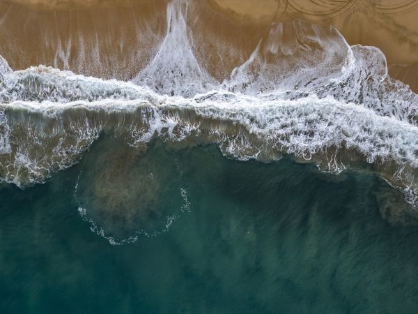 Todos Santos baja california sur pacific ocean beach aerial panorama landscape