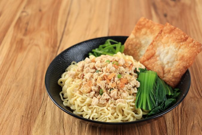 Cwie Mie or Tjie Mie, Authentic Noodles Dish from Malang, Indonesia.