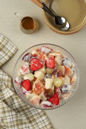 Fruit Salad with Yoghurt Dressing