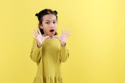 Cute Little Kid with Shocked Surprise Face