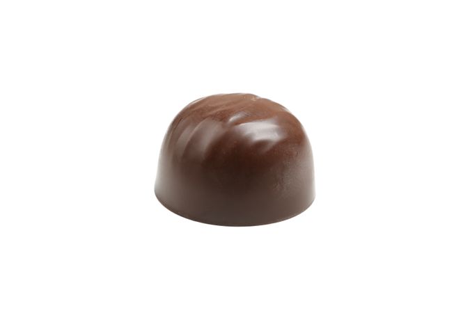 Tasty chocolate candy isolated on blank background