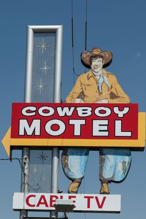 The old Cowboy Motel in Amarillo, Texas